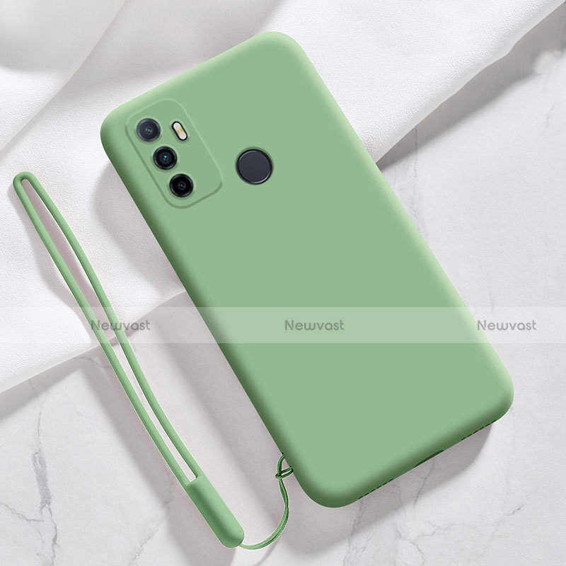 Ultra-thin Silicone Gel Soft Case 360 Degrees Cover for Oppo A32 Green