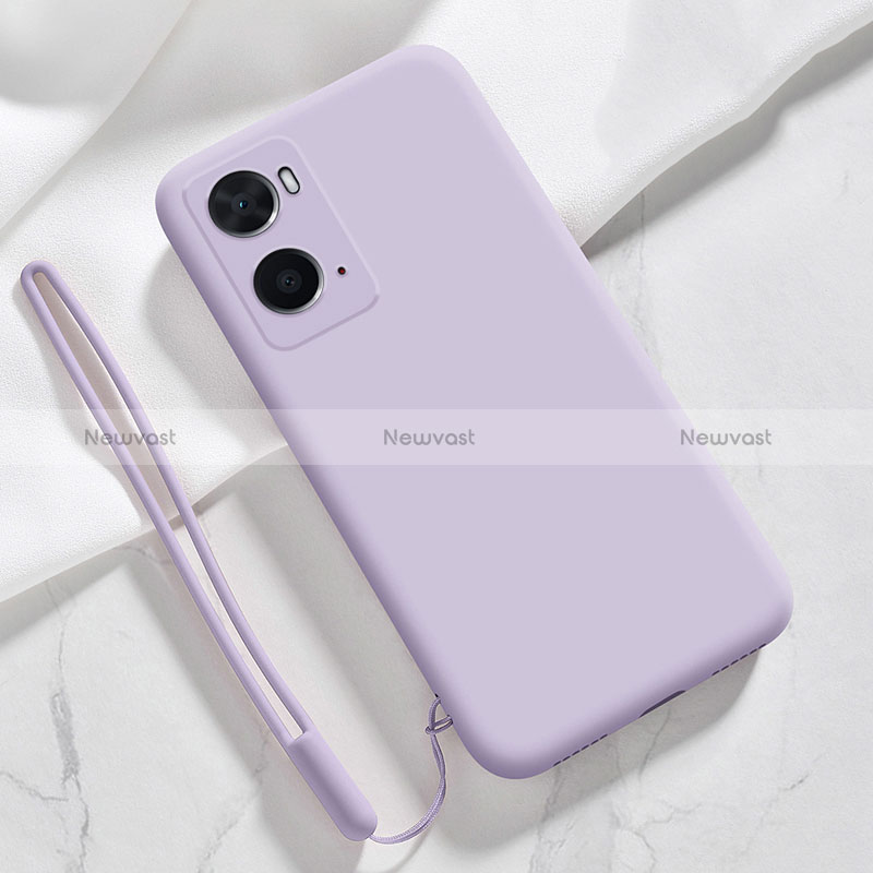 Ultra-thin Silicone Gel Soft Case 360 Degrees Cover for Oppo A36 Clove Purple