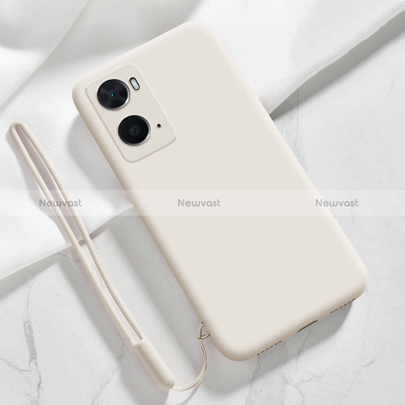 Ultra-thin Silicone Gel Soft Case 360 Degrees Cover for Oppo A76 White