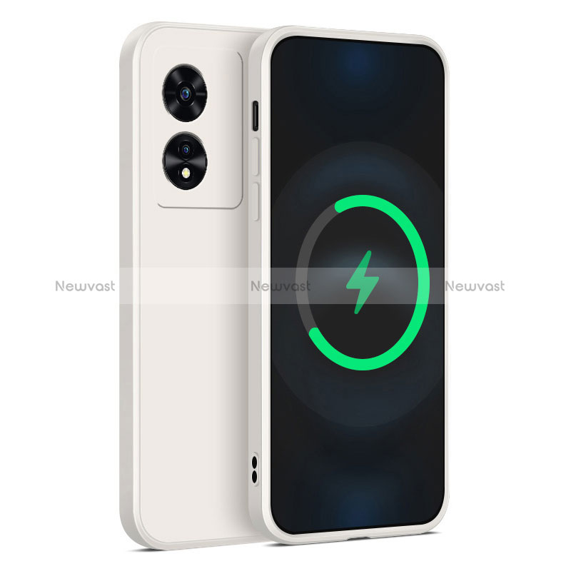 Ultra-thin Silicone Gel Soft Case 360 Degrees Cover for Oppo A78 5G White