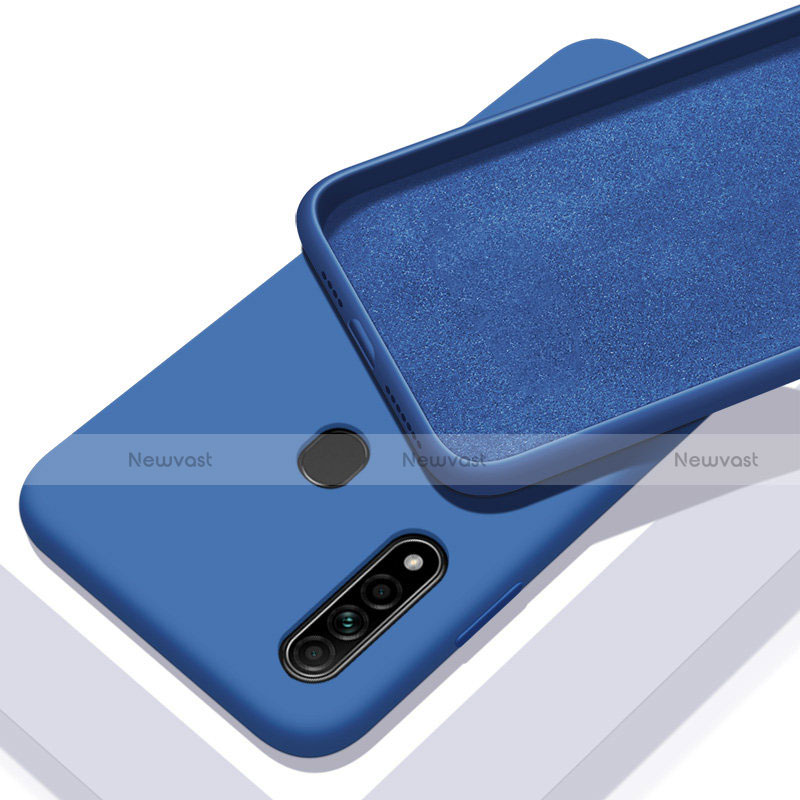 Ultra-thin Silicone Gel Soft Case 360 Degrees Cover for Oppo A8 Blue