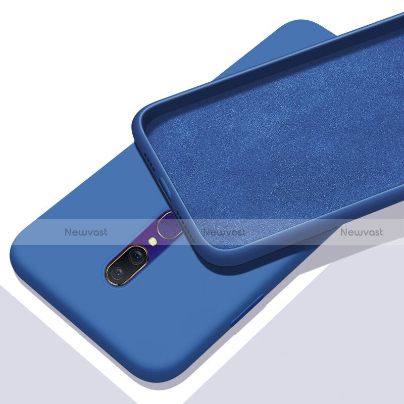 Ultra-thin Silicone Gel Soft Case 360 Degrees Cover for Oppo A9 Blue