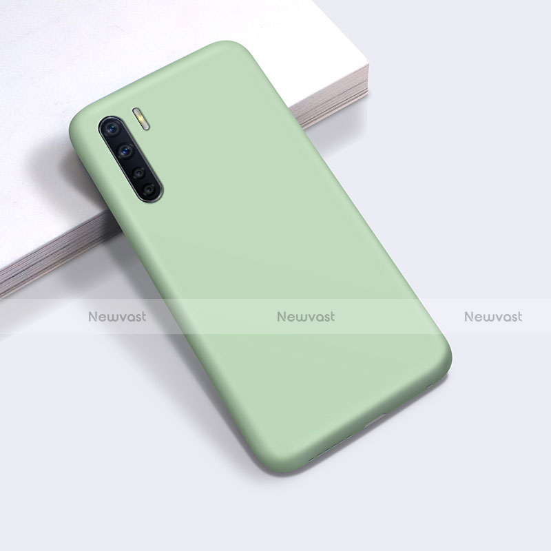 Ultra-thin Silicone Gel Soft Case 360 Degrees Cover for Oppo A91 Green