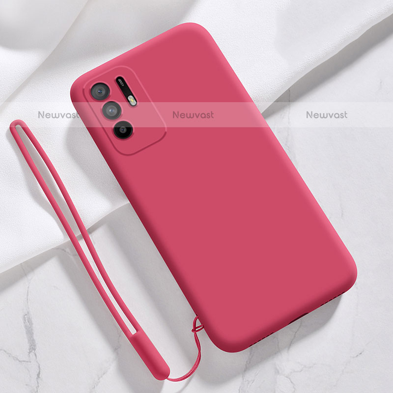Ultra-thin Silicone Gel Soft Case 360 Degrees Cover for Oppo F19 Pro+ Plus 5G Red