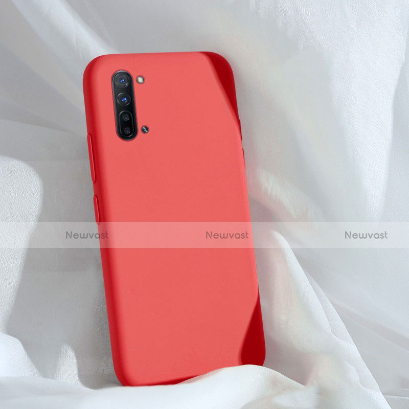 Ultra-thin Silicone Gel Soft Case 360 Degrees Cover for Oppo Find X2 Lite Red