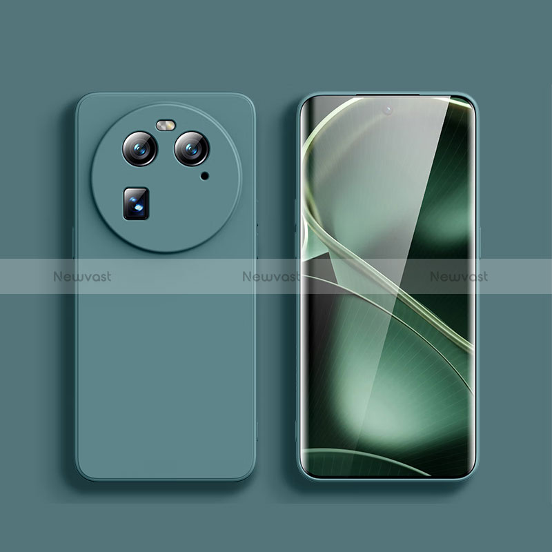 Ultra-thin Silicone Gel Soft Case 360 Degrees Cover for Oppo Find X6 Pro 5G Midnight Green