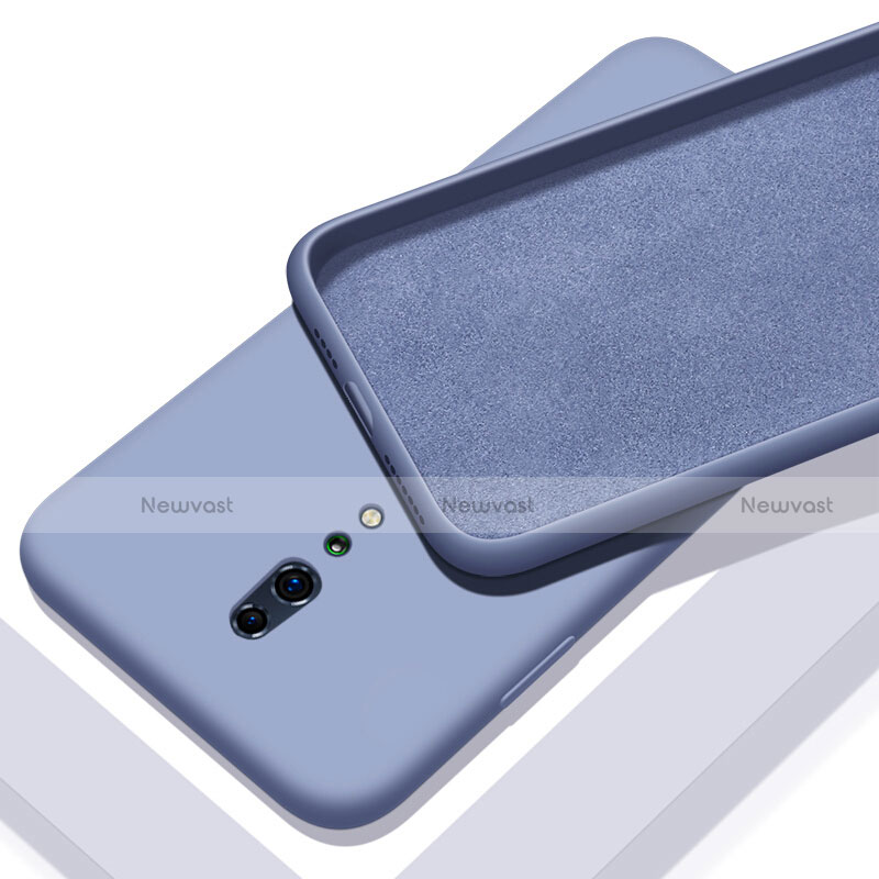 Ultra-thin Silicone Gel Soft Case 360 Degrees Cover for Oppo Reno Z Sky Blue