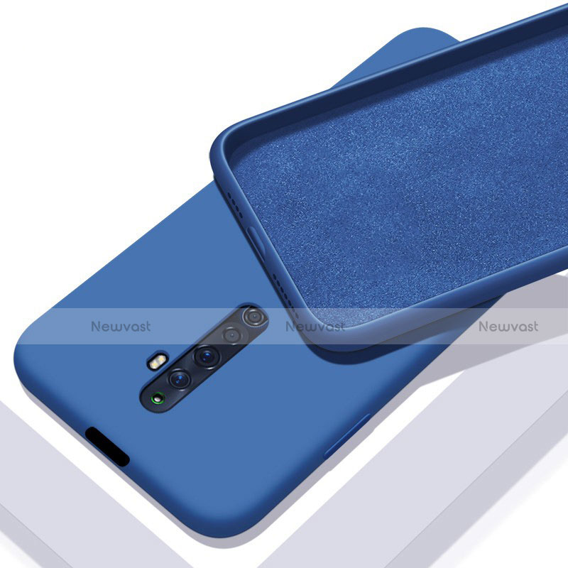 Ultra-thin Silicone Gel Soft Case 360 Degrees Cover for Oppo Reno2 Z Blue