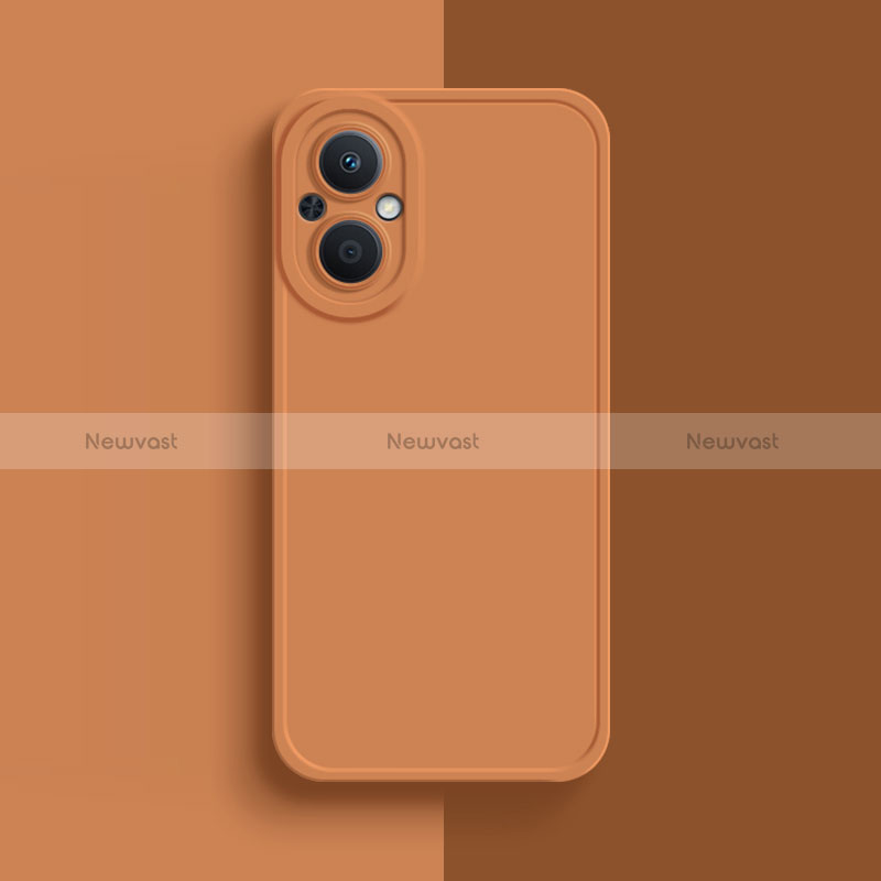 Ultra-thin Silicone Gel Soft Case 360 Degrees Cover for Oppo Reno7 Z 5G Orange