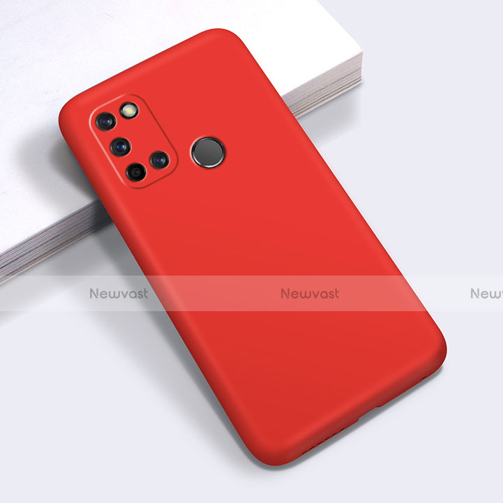 Ultra-thin Silicone Gel Soft Case 360 Degrees Cover for Realme 7i Red