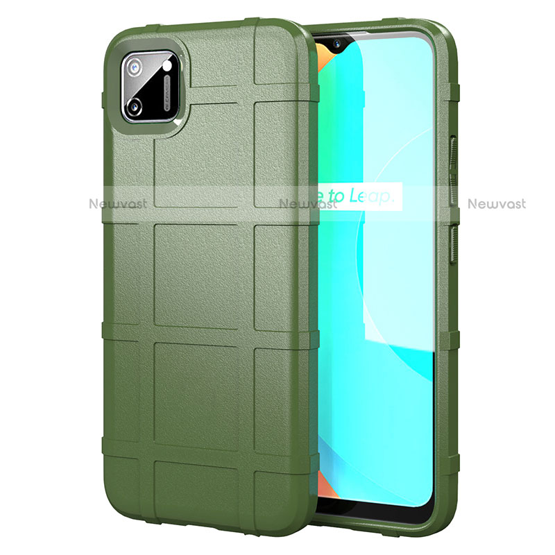 Ultra-thin Silicone Gel Soft Case 360 Degrees Cover for Realme C11 Green