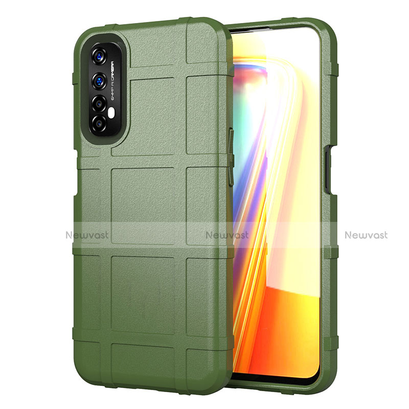 Ultra-thin Silicone Gel Soft Case 360 Degrees Cover for Realme Narzo 20 Pro Army green