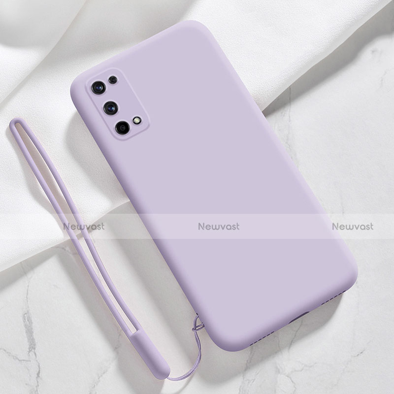 Ultra-thin Silicone Gel Soft Case 360 Degrees Cover for Realme Q2 Pro 5G Clove Purple