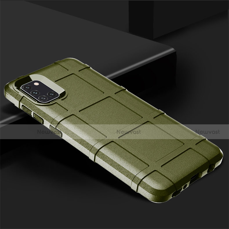 Ultra-thin Silicone Gel Soft Case 360 Degrees Cover for Samsung Galaxy A31 Green