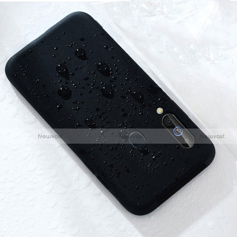 Ultra-thin Silicone Gel Soft Case 360 Degrees Cover for Samsung Galaxy A60 Black