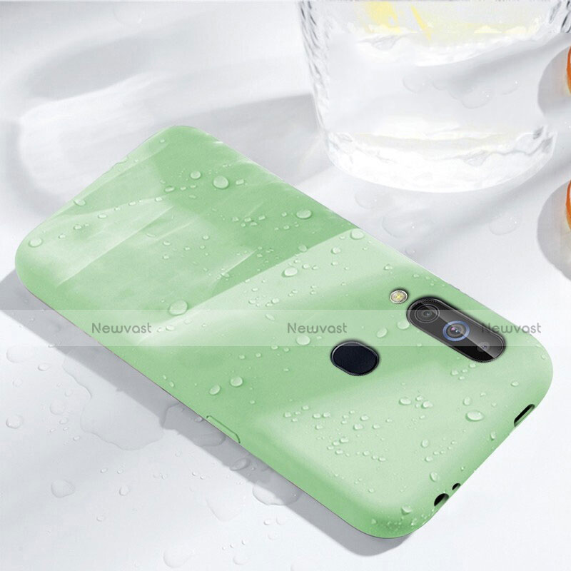 Ultra-thin Silicone Gel Soft Case 360 Degrees Cover for Samsung Galaxy A60 Green