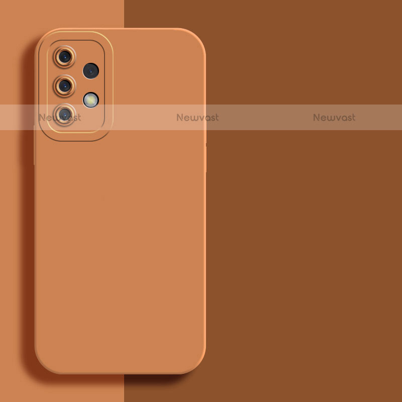 Ultra-thin Silicone Gel Soft Case 360 Degrees Cover for Samsung Galaxy M32 5G Orange