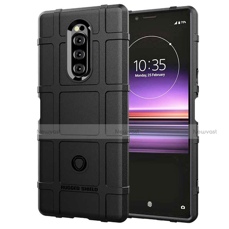 Ultra-thin Silicone Gel Soft Case 360 Degrees Cover for Sony Xperia 1 Black