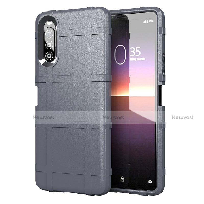 Ultra-thin Silicone Gel Soft Case 360 Degrees Cover for Sony Xperia 10 II Gray