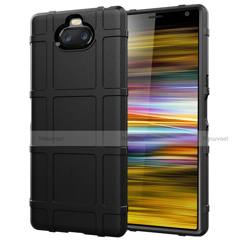 Ultra-thin Silicone Gel Soft Case 360 Degrees Cover for Sony Xperia 10 Plus Black
