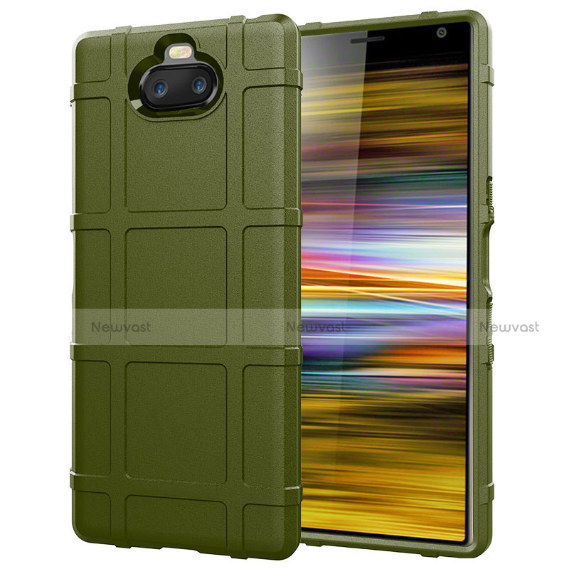 Ultra-thin Silicone Gel Soft Case 360 Degrees Cover for Sony Xperia 10 Plus Green