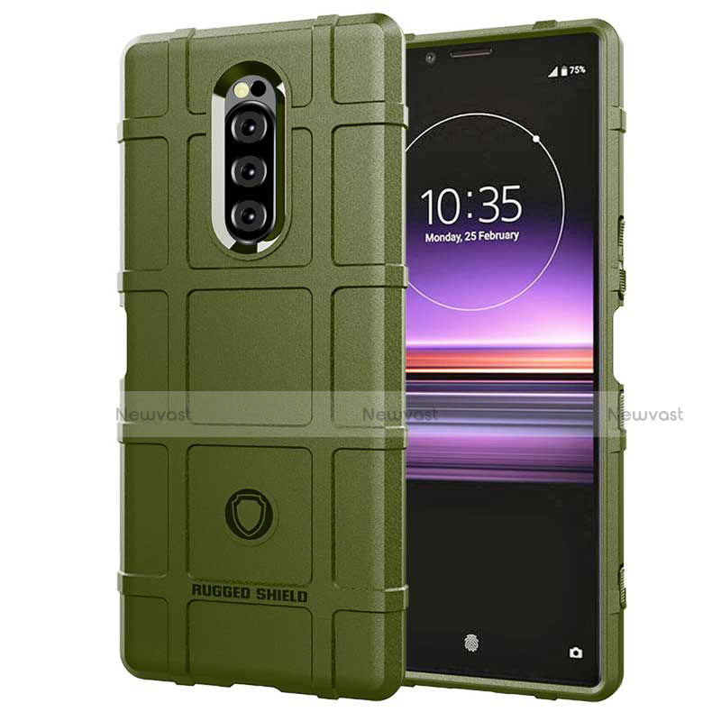 Ultra-thin Silicone Gel Soft Case 360 Degrees Cover for Sony Xperia XZ4 Green
