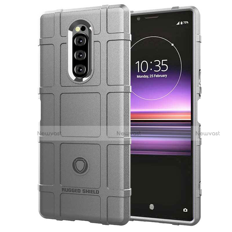 Ultra-thin Silicone Gel Soft Case 360 Degrees Cover for Sony Xperia XZ4 Silver