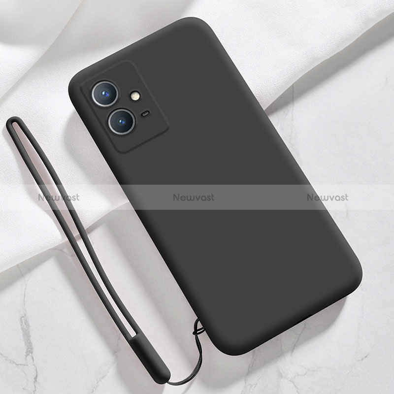 Ultra-thin Silicone Gel Soft Case 360 Degrees Cover for Vivo iQOO Z6 5G Black