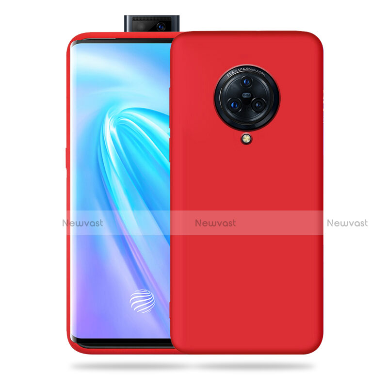 Ultra-thin Silicone Gel Soft Case 360 Degrees Cover for Vivo Nex 3 Red