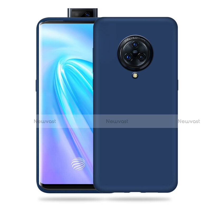 Ultra-thin Silicone Gel Soft Case 360 Degrees Cover for Vivo Nex 3S Blue