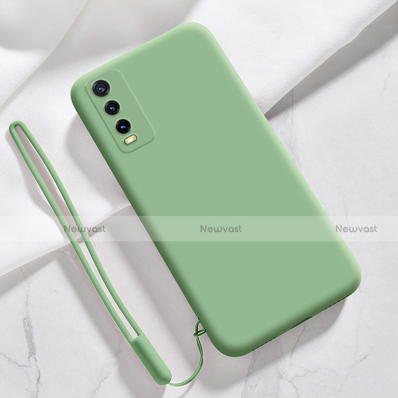 Ultra-thin Silicone Gel Soft Case 360 Degrees Cover for Vivo Y11s Green