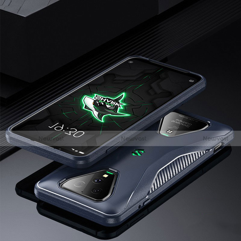 Ultra-thin Silicone Gel Soft Case 360 Degrees Cover for Xiaomi Black Shark 3 Blue