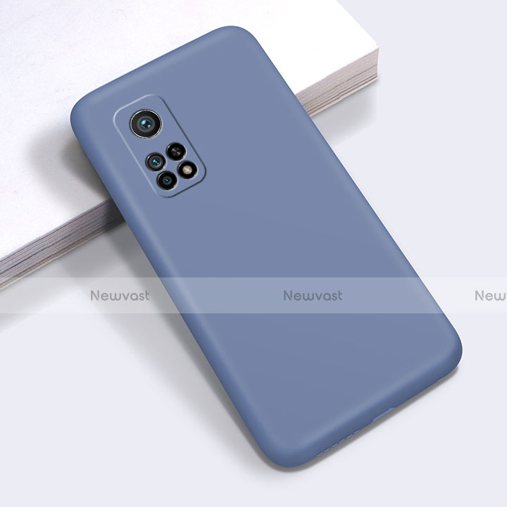 Ultra-thin Silicone Gel Soft Case 360 Degrees Cover for Xiaomi Mi 10T 5G Lavender Gray