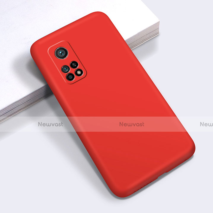 Ultra-thin Silicone Gel Soft Case 360 Degrees Cover for Xiaomi Mi 10T 5G Red
