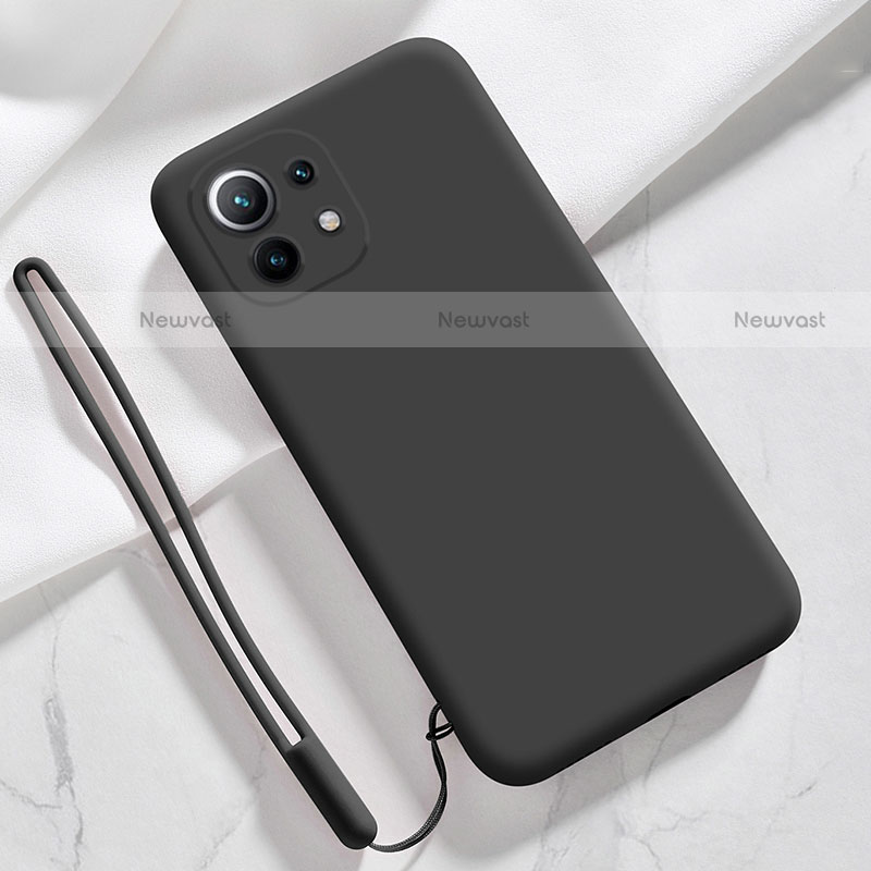Ultra-thin Silicone Gel Soft Case 360 Degrees Cover for Xiaomi Mi 11 Lite 5G Black