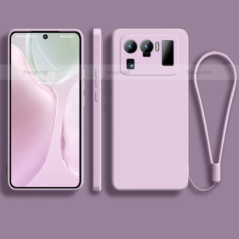 Ultra-thin Silicone Gel Soft Case 360 Degrees Cover for Xiaomi Mi 11 Ultra 5G Clove Purple