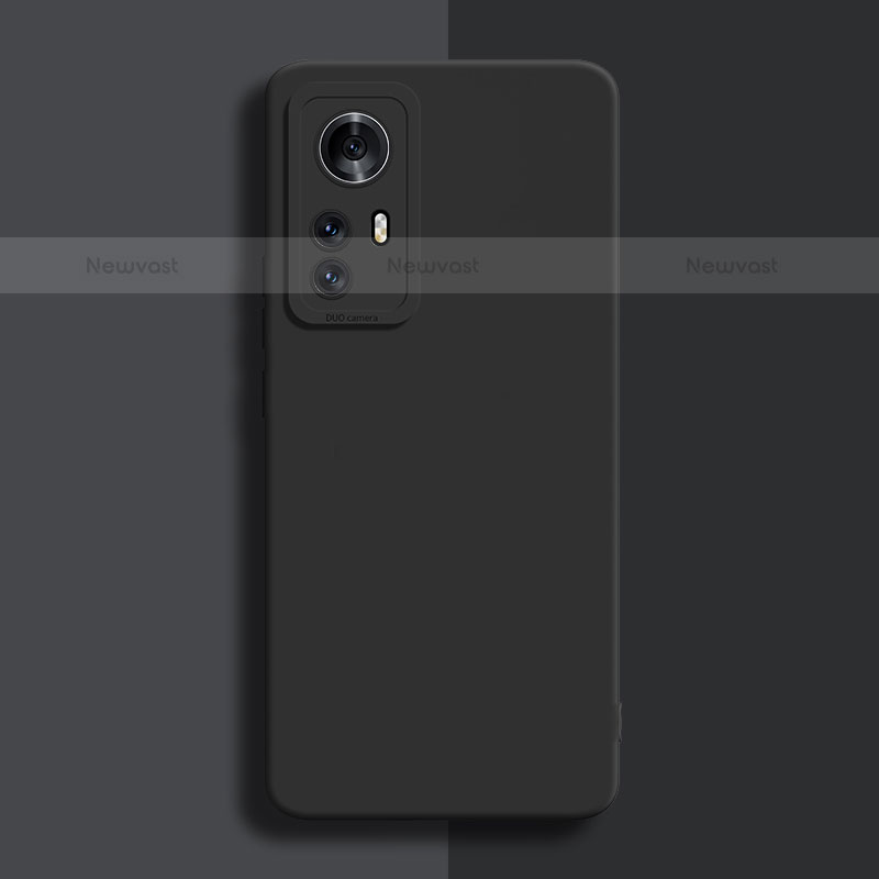 Ultra-thin Silicone Gel Soft Case 360 Degrees Cover for Xiaomi Mi 12 Pro 5G Black