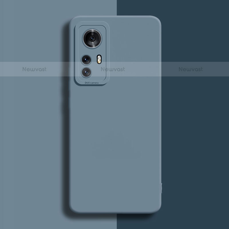 Ultra-thin Silicone Gel Soft Case 360 Degrees Cover for Xiaomi Mi 12 Pro 5G Lavender Gray