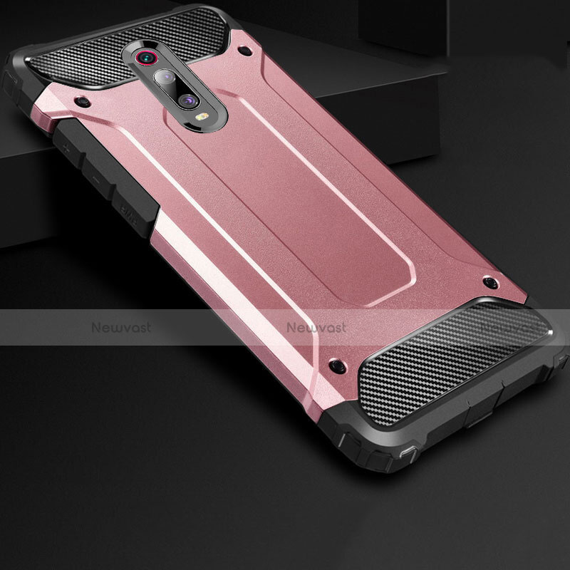 Ultra-thin Silicone Gel Soft Case 360 Degrees Cover for Xiaomi Mi 9T Pro Rose Gold