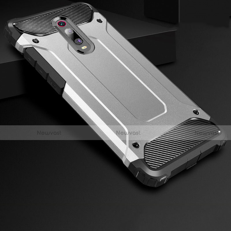 Ultra-thin Silicone Gel Soft Case 360 Degrees Cover for Xiaomi Mi 9T Pro Silver