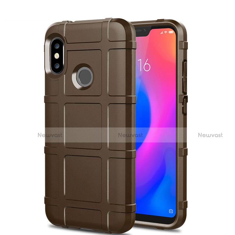 Ultra-thin Silicone Gel Soft Case 360 Degrees Cover for Xiaomi Mi A2 Lite Brown