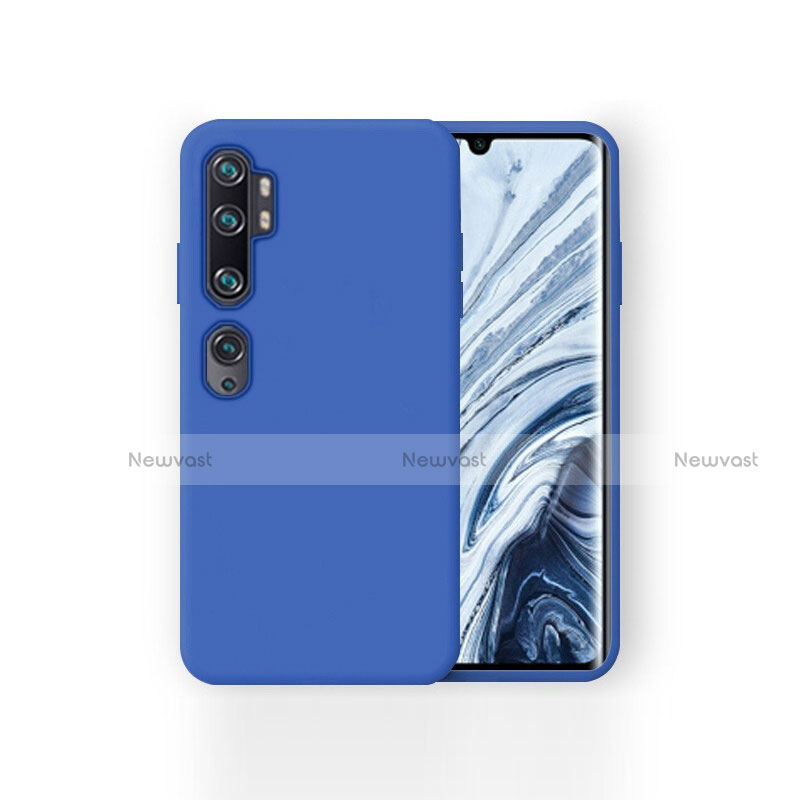 Ultra-thin Silicone Gel Soft Case 360 Degrees Cover for Xiaomi Mi Note 10 Blue