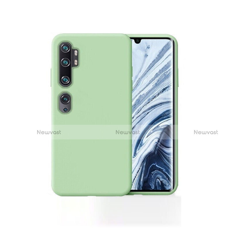 Ultra-thin Silicone Gel Soft Case 360 Degrees Cover for Xiaomi Mi Note 10 Green