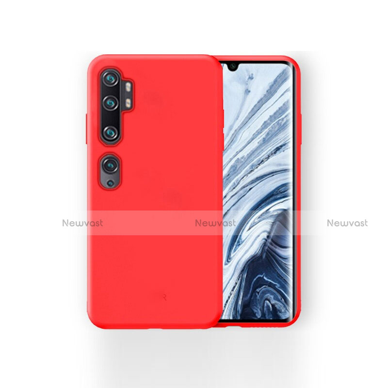 Ultra-thin Silicone Gel Soft Case 360 Degrees Cover for Xiaomi Mi Note 10 Red