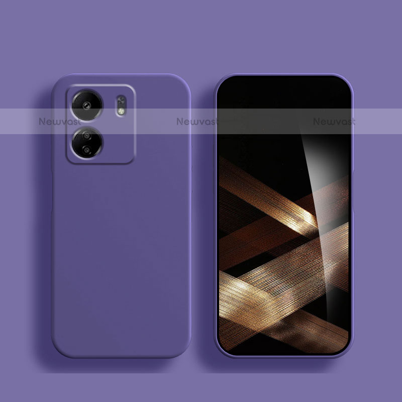 Ultra-thin Silicone Gel Soft Case 360 Degrees Cover for Xiaomi Redmi 13C Purple