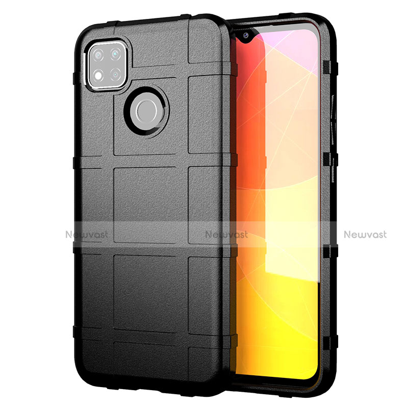 Ultra-thin Silicone Gel Soft Case 360 Degrees Cover for Xiaomi Redmi 9 India Black