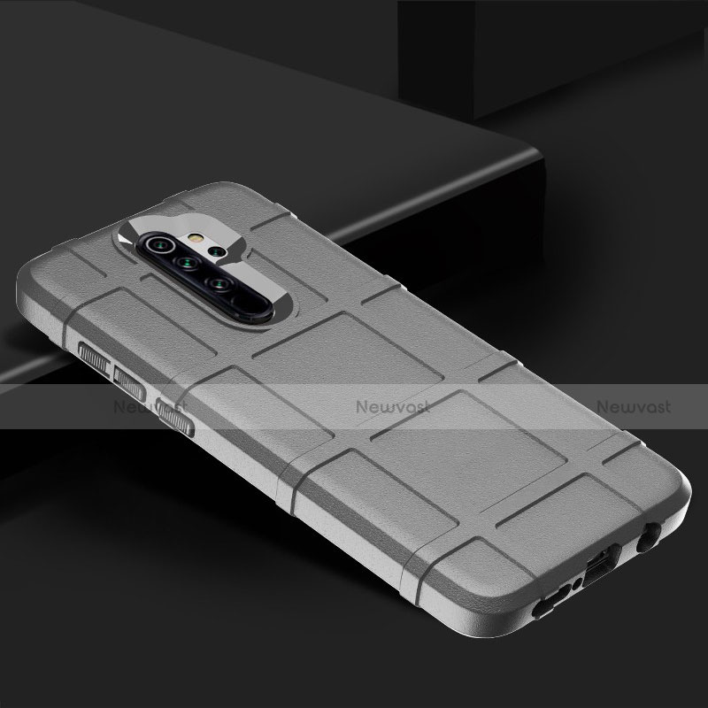 Ultra-thin Silicone Gel Soft Case 360 Degrees Cover for Xiaomi Redmi Note 8 Pro Silver