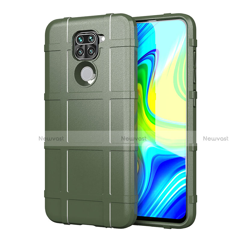 Ultra-thin Silicone Gel Soft Case 360 Degrees Cover for Xiaomi Redmi Note 9 Green