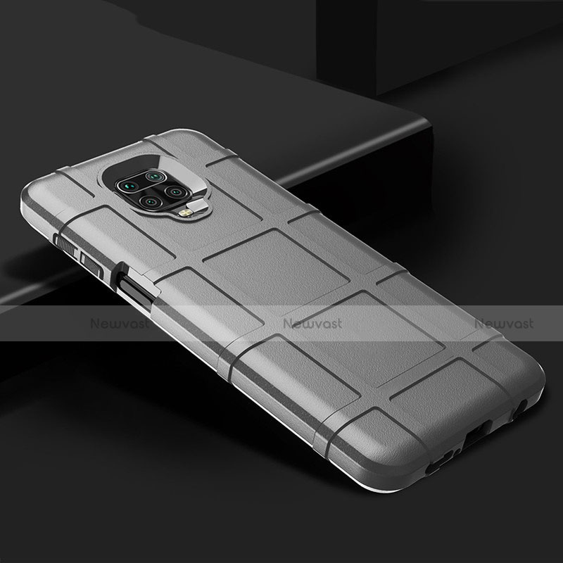 Ultra-thin Silicone Gel Soft Case 360 Degrees Cover for Xiaomi Redmi Note 9 Pro Silver