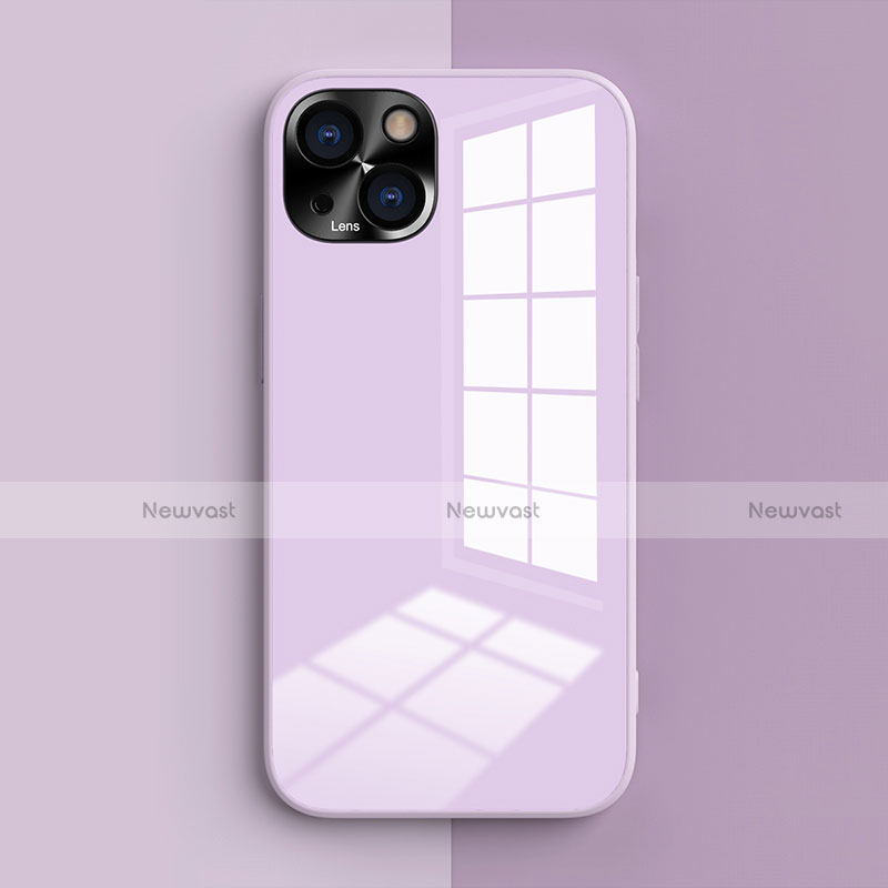 Ultra-thin Silicone Gel Soft Case 360 Degrees Cover G01 for Apple iPhone 13 Mini Clove Purple